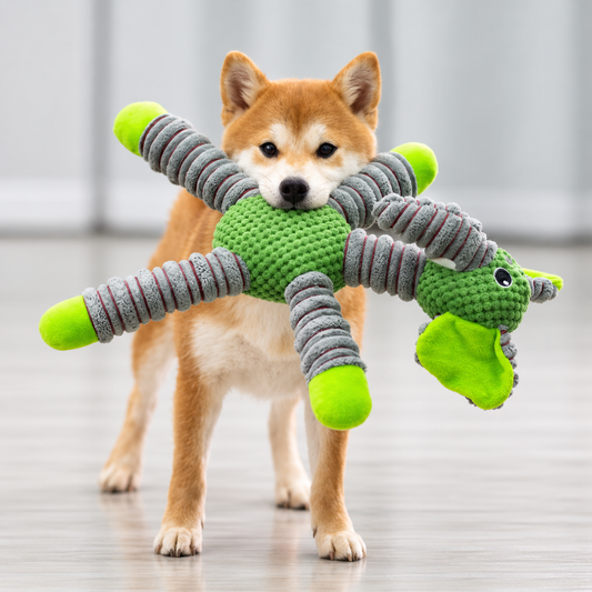 Vexnaluro Tug & Squeak Elephant Chew Toy