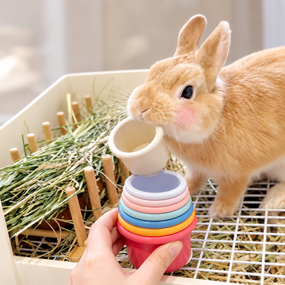 Vexnaluro FloraBunny Pastel Foraging Stacking Cups