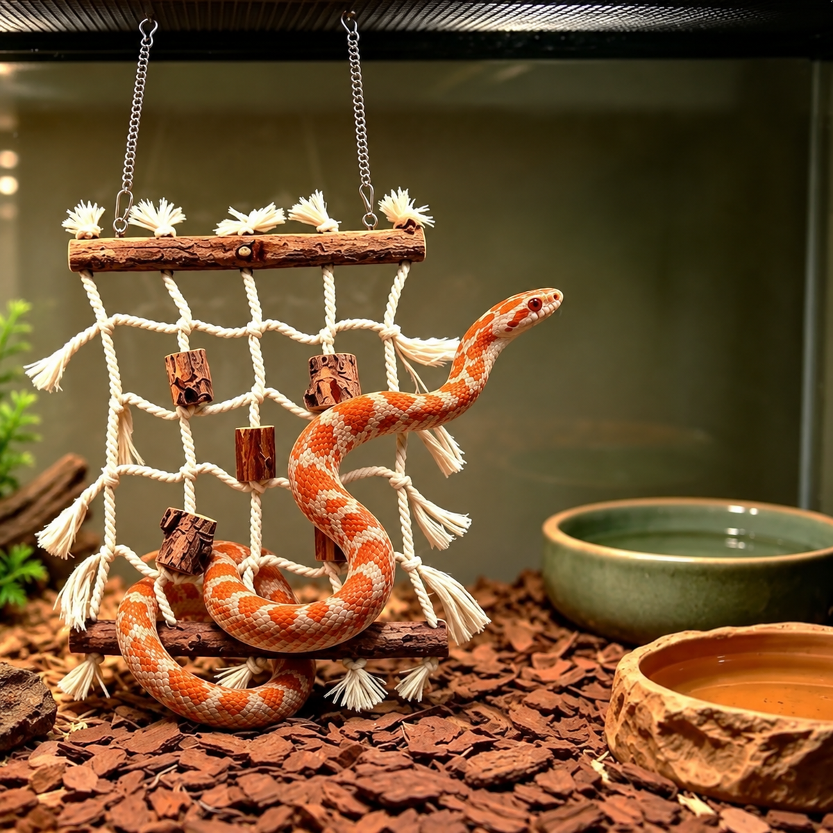 Vexnaluro WildClimb Reptile Hanging Climbing Net