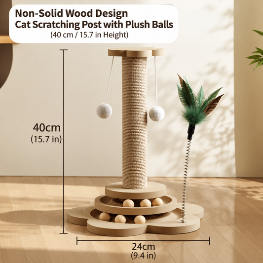 Vexnaluro WhiskerBloom Interactive Cat Scratching & Play Tower